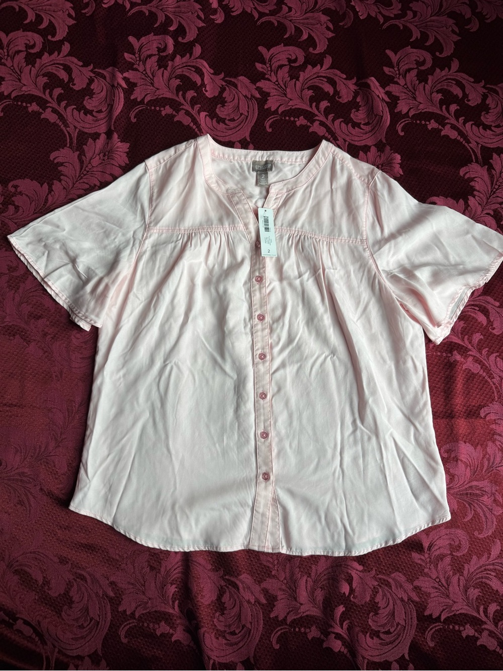 NWT Chico’s Buttoned Blouse